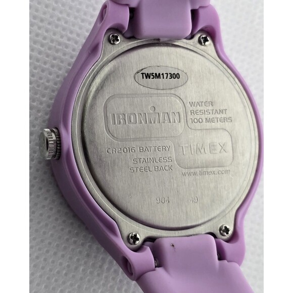 Women\'s Timex Ironman Indiglo Essential Urban Purple Lilac Rubber Band Watch 08 main image 8